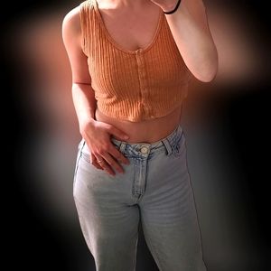 Orange Crop Top